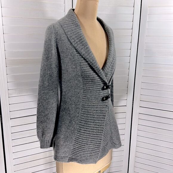 Cynthia Rowley Cashmere Cardigan Small Gray - Picture 3 of 12